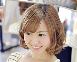 可愛いヘアセットが得意なサロン